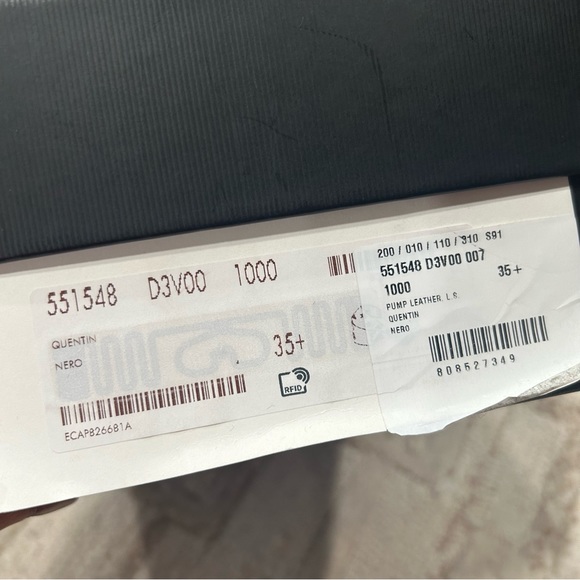 NIB Authentic Gucci Leather Quentin Loafers Embroidered Bee and Star Black 35.5 - Picture 8 of 8